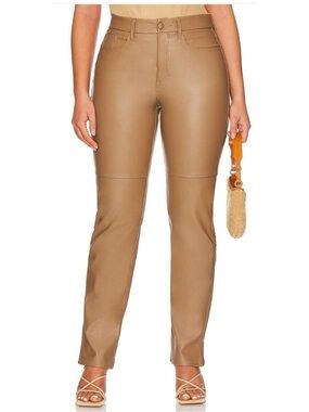 GOOD AMERICAN Better Than Leather Straight Leg